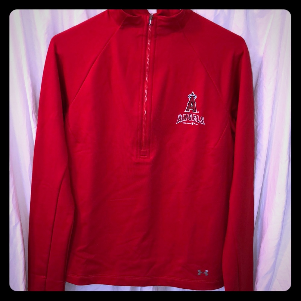 California angels under armor half zip top